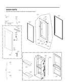 Refrigerator door parts