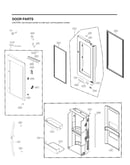 Refrigerator door parts