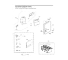 LG LRMVS3006S/00 ice maker & ice bin parts diagram