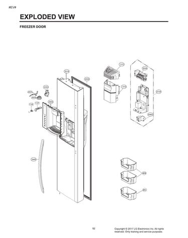 Freezer door