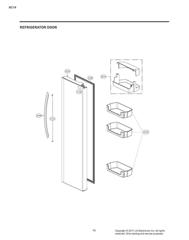 Refrigerator door