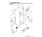 LG LTWS24223S/01 case parts diagram