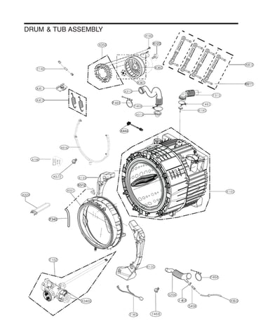 Drum & tub assy