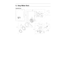 Samsung DVG54R7200W/A3-00 motor duct assy diagram