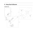 Duct & burner assy