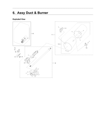 Duct & burner assy