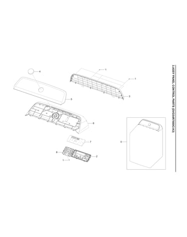 Control panel parts assy
