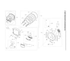 Samsung DVG54R7600C/A3-00 drum parts assy diagram
