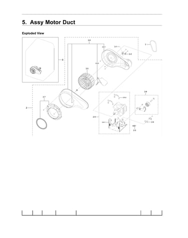 Motor duct assy