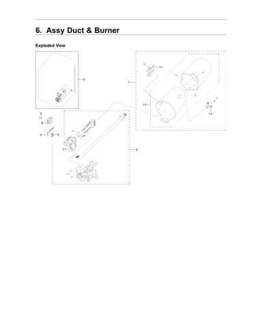 Duct & burner assy