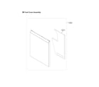 LG LDF5678SS/00 front cover assy diagram