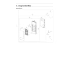 Samsung ME19R7041FS/AA-00 control box assy diagram