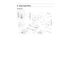 Samsung DW80R9950US/AA-00 case parts assy diagram