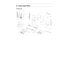Samsung DW80R9950US/AA-01 case parts assy diagram