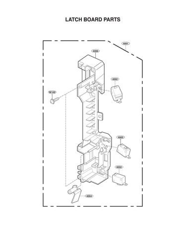 Latch board parts