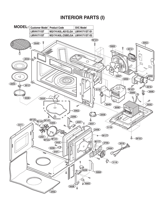 Interior parts (i)