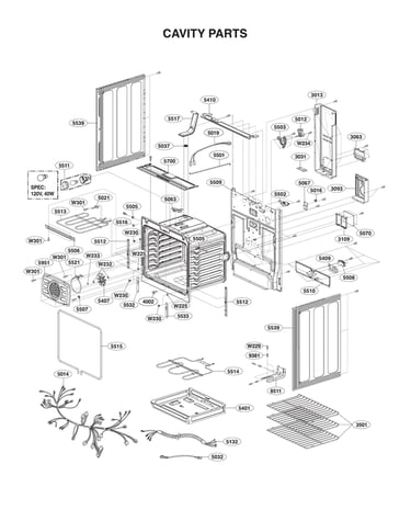 Cavity parts