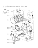 Drum & motor assy : electric type