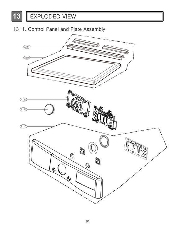 Control panel & plate assy