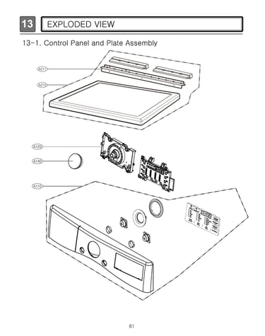 Control panel & plate assy