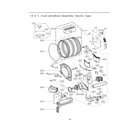 LG DLEX4200W/00 drum & motor assy : electric type diagram