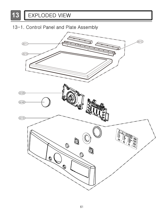 Control panel & plate assy