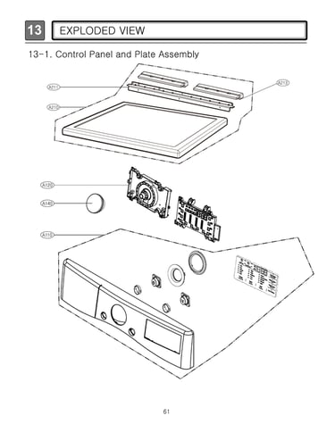 Control panel & plate assy
