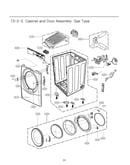 Cabinet & door assy : gas type