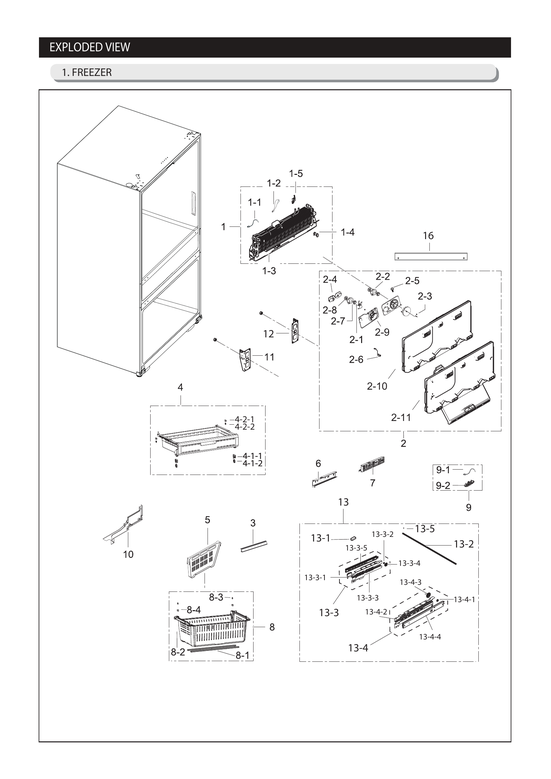 Freezer parts
