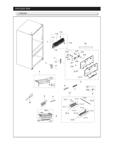 Freezer parts