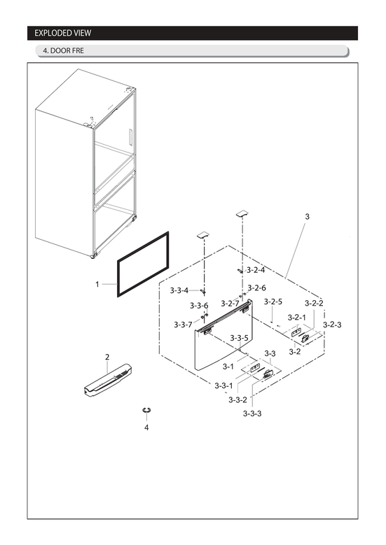 Freezer door parts