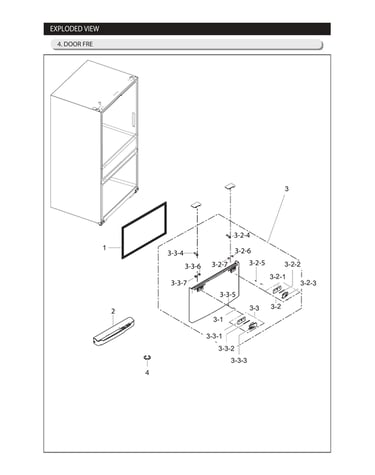 Freezer door parts