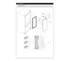 Samsung RF25HMIDBSG/AA-00 refrigerator right door parts diagram