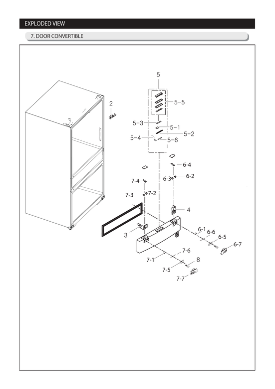 Door convertible parts