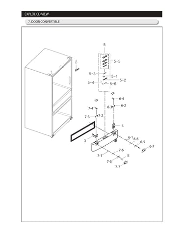 Door convertible parts