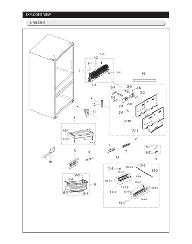 Freezer parts