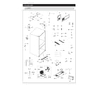 Samsung RF25HMIDBSR/AA-00 cabinet parts diagram