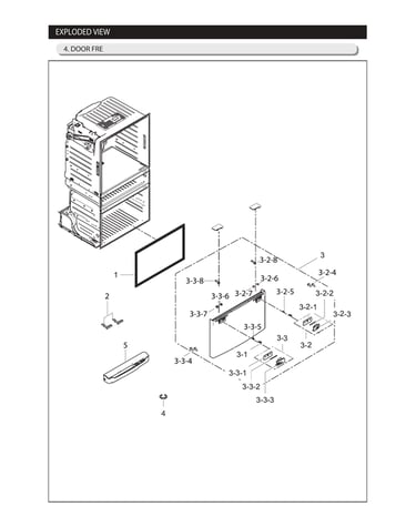 Freezer door parts