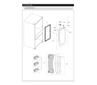 Samsung RF25HMIDBSR/AA-00 right refrigerator door parts diagram