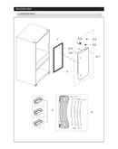 Right refrigerator door parts