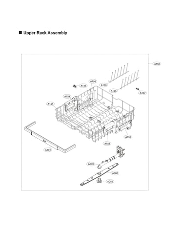 Upper rack assy