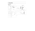 Samsung DW80R5061UT/AA-00 door assy diagram