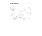 Samsung DW80R9950UG/AA-00 case parts assy diagram
