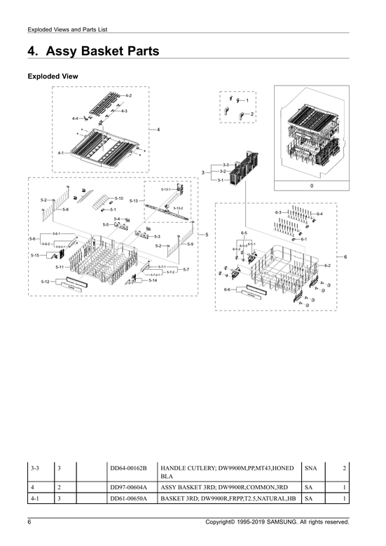 BASKET PARTS ASSY