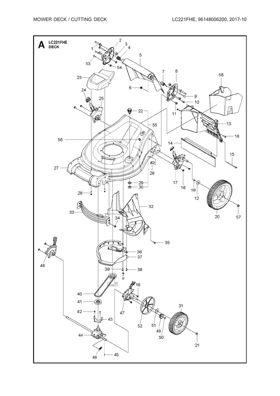 Mower deck/cutting deck parts