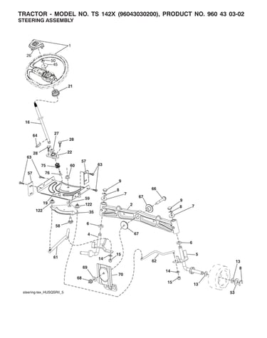 Steering assembly parts