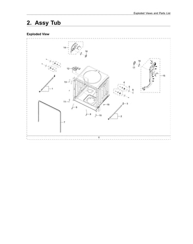 Tub assy