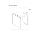 LG LDP7808SS/00 front cover assy diagram