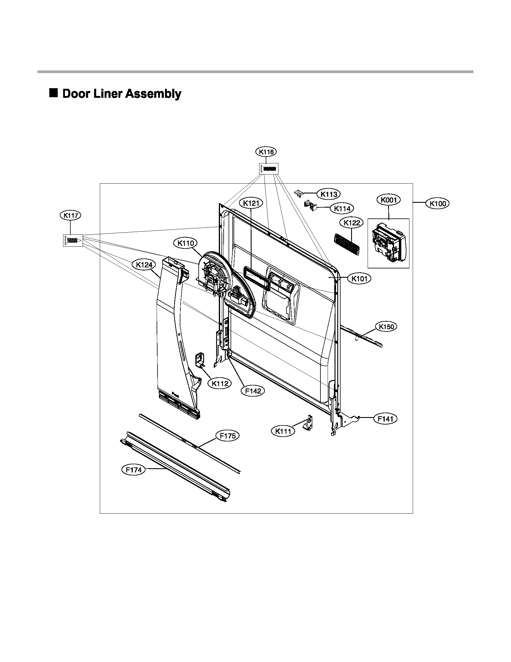 Door liner assy