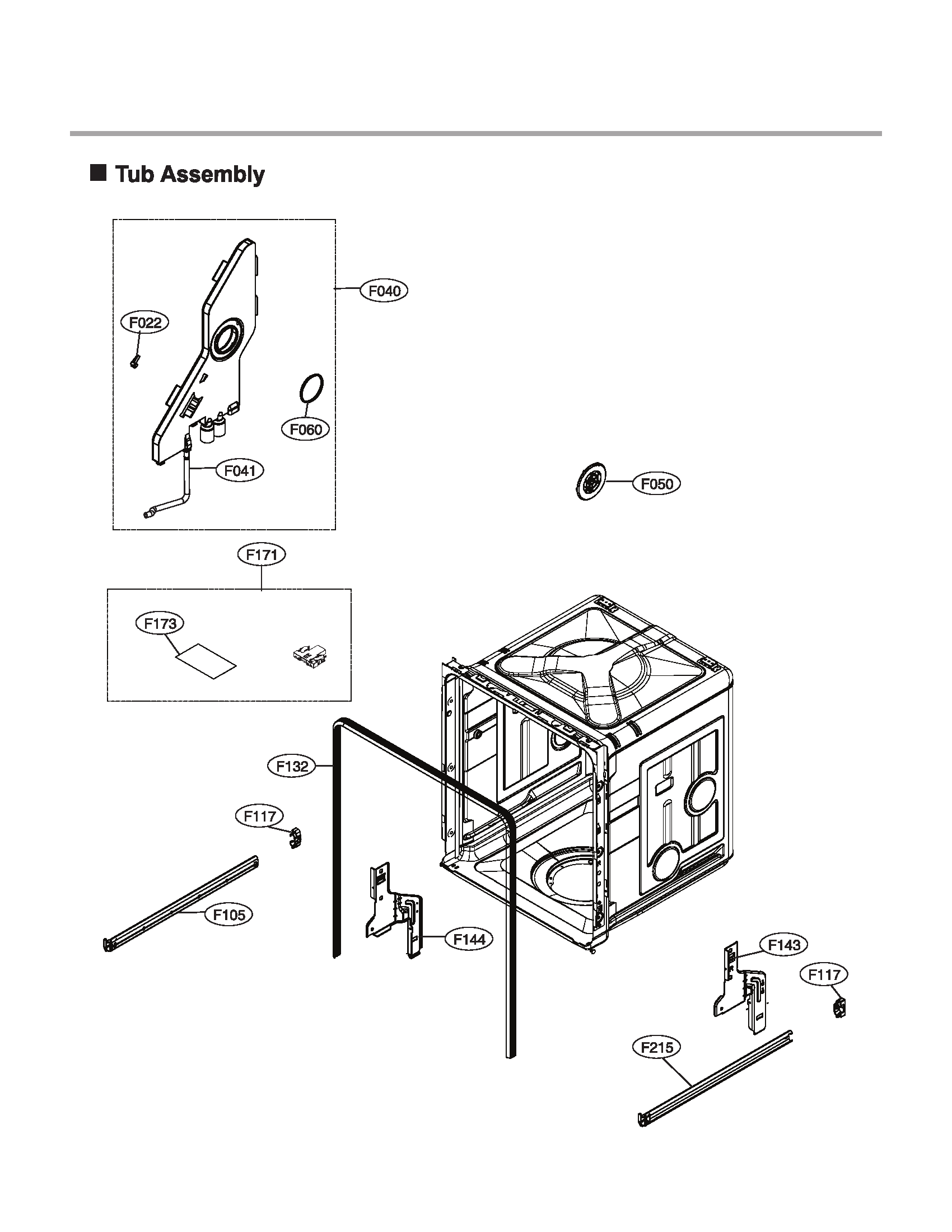 TUB ASSY